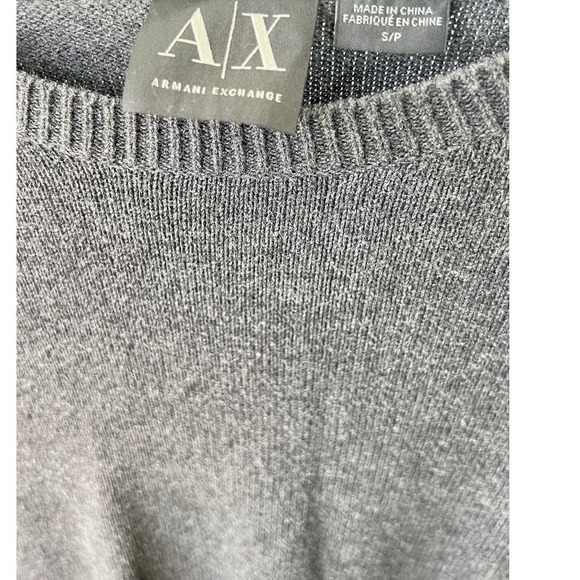 Armani Exchange Gray Sweater with Double Zippers - Size Small - Picture 11 of 11